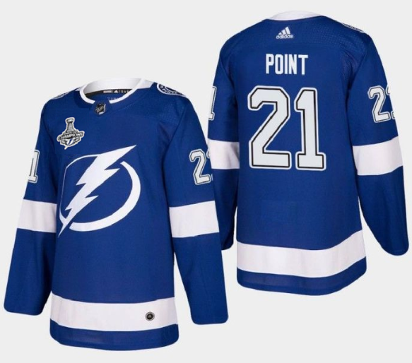 Men's Tampa Bay Lightning #21 Brayden Point 2021 Stanley Cup Champions Stitched Jersey Men's Tampa Bay Lightning #21 Brayden Point 2021 Stanley Cup Champions Stitched Jersey